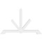 Ekena Millwork Vanguard Architectural Grade PVC Gable Bracket, 108"W x 67 1/2"H x 6"D x 6"F, 15/12 Pitch GBP108X68X0606VAN00 - alternate 4